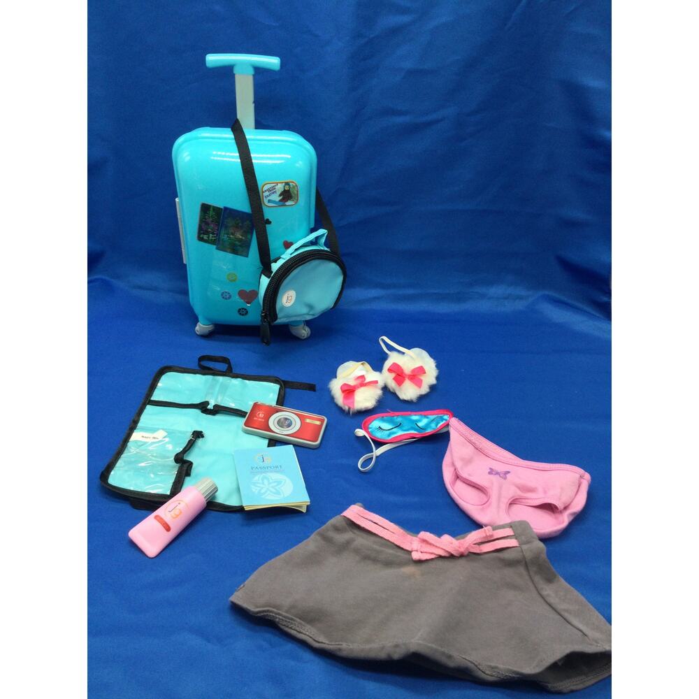 American Girl Journey Girl Travel Set Miscellaneous Lot of 9